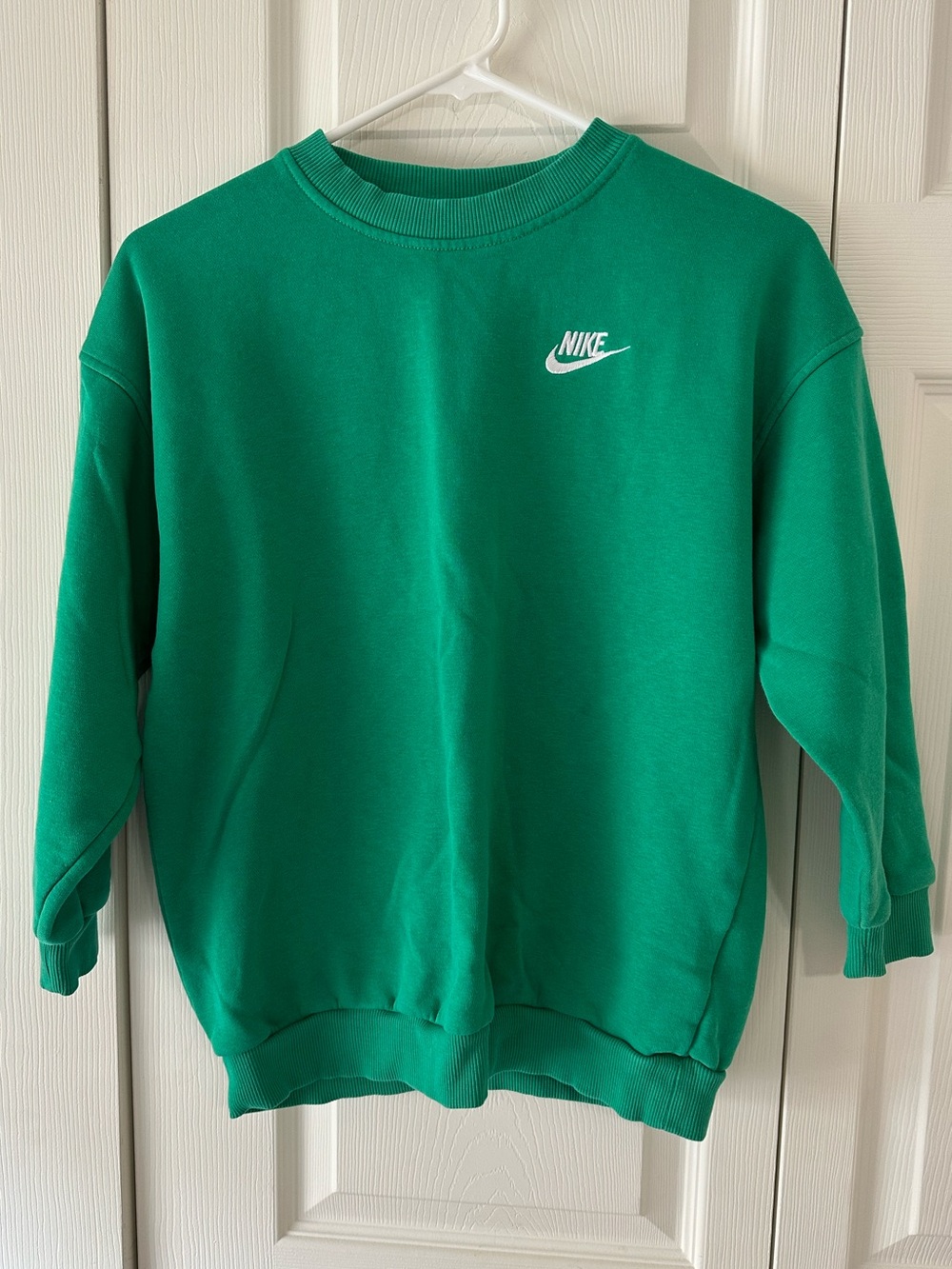 Nike Green Crewneck Sweatshirt with White Logo